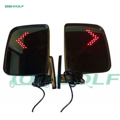 ABS Adjustable Golf Cart Mirrors With Turn Signals No Vibration For Golf Car Club Car