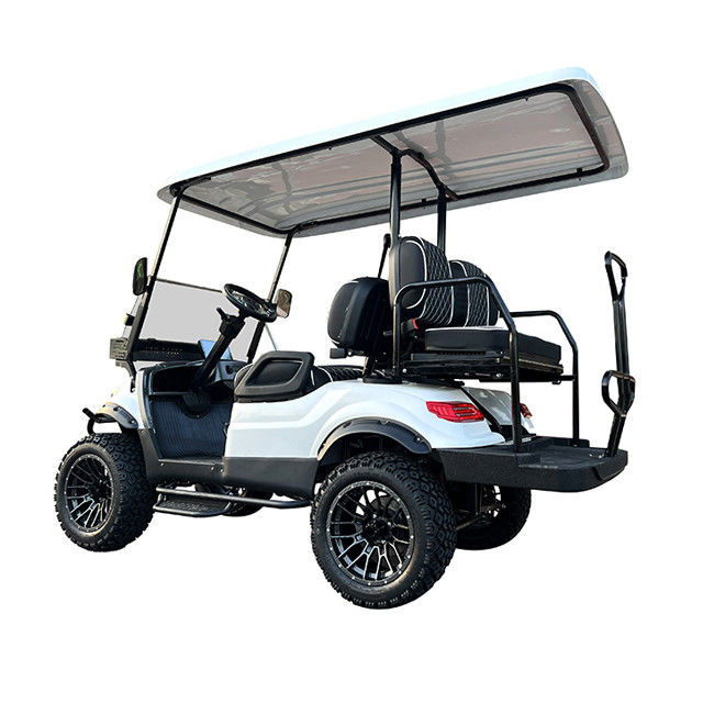 Novo carro de golfe elétrico de bateria de lítio equipado com sistema de segurança para turismo