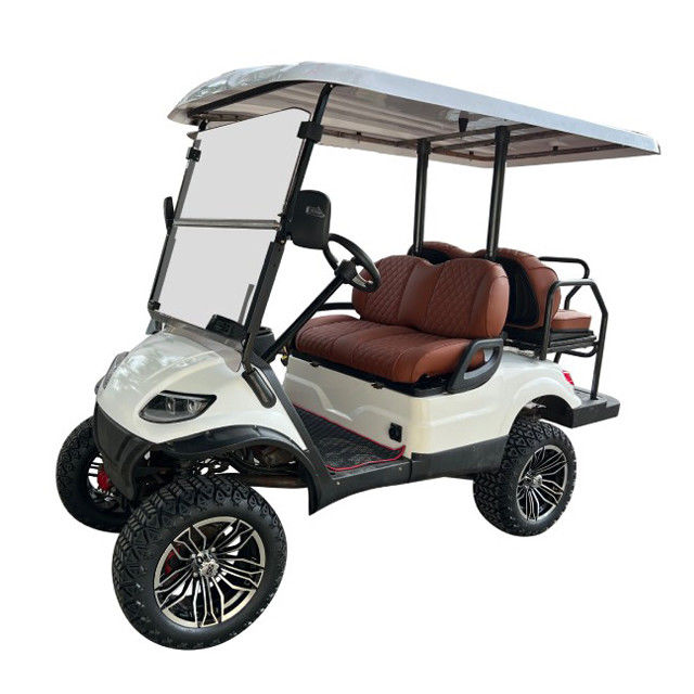 Novo carro de golfe elétrico de bateria de lítio equipado com sistema de segurança para turismo