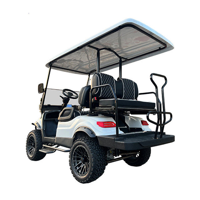 Novo carro de golfe elétrico de bateria de lítio equipado com sistema de segurança para turismo