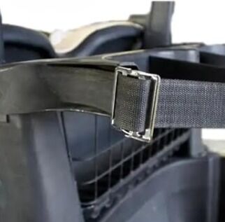 2 peças de correia de substituição universal para sacos de golfe - ajustável, acolchado e de soltura lateral rápida com 2 filamentos giratórios
