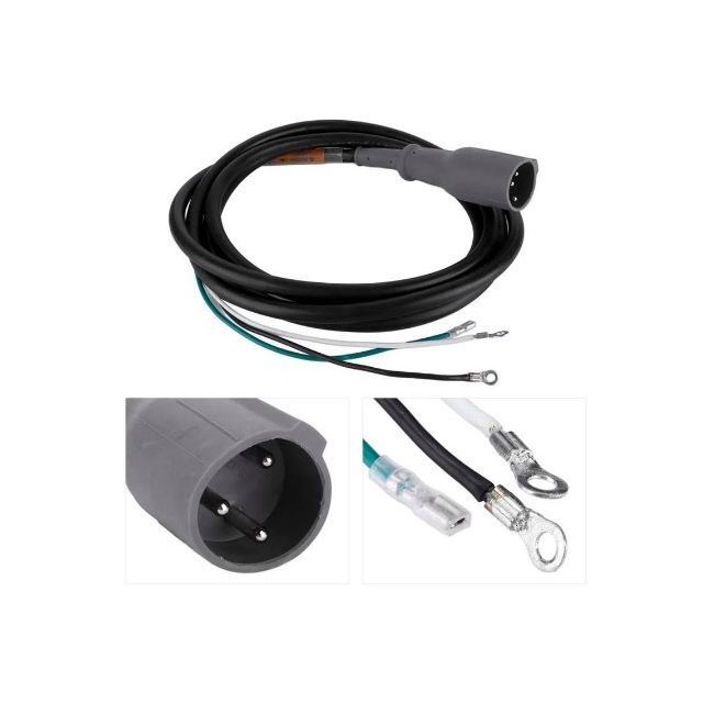 Conector de carregador de 48V para o carro do clube DS & Precedente 1, conector masculino de 3 pines com cabo DC, substitui OEM # 101828901 103429001 101128901