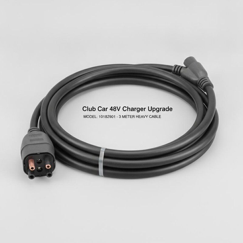 Club Car 48V Carregador Cabo Plug Fio 101828901 Premium Atualização Três Metros Cabo Pesado Moldado À Prova D 'Água Plug